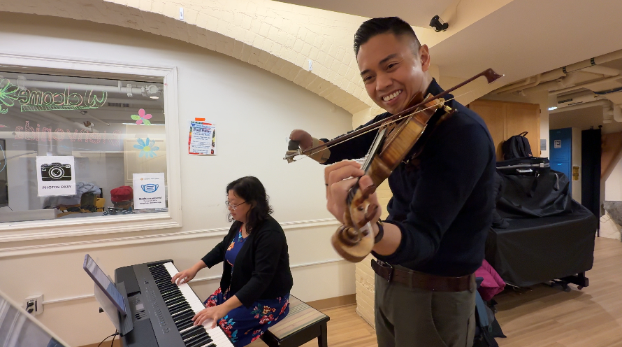 Organization brings classical music into city shelters