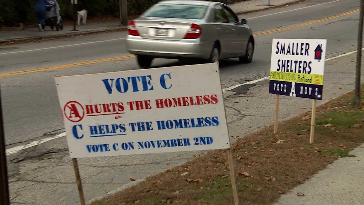 Portland, Maine shelters referendum results