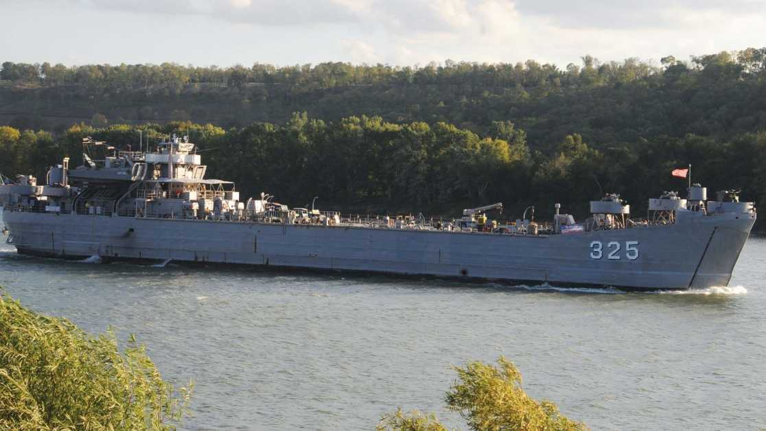 Take a tour of a World War II Landing Ship Tank docking in Cincinnati