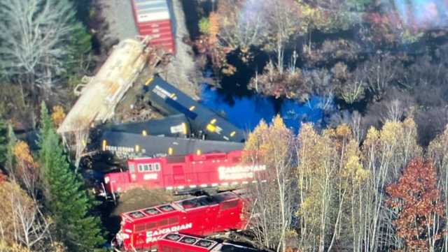 Canadian Pacific train derails following washout in Maine - Vimarsana News