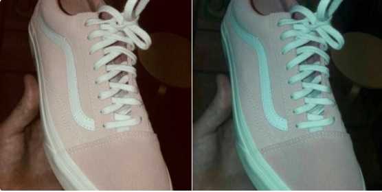 teal colored shoes