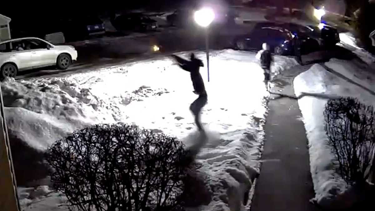 Video shows shots being fired outside Maine apartment building