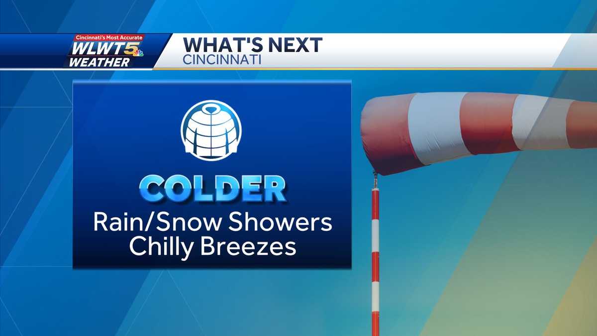 Cincinnati weather: Temps tumble as showers turn to snow flurries Friday