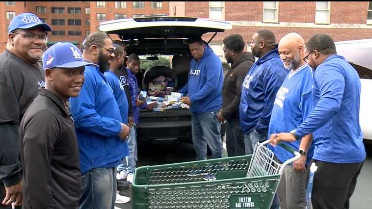 Louisville fraternity gives back to the community for a national day of service
