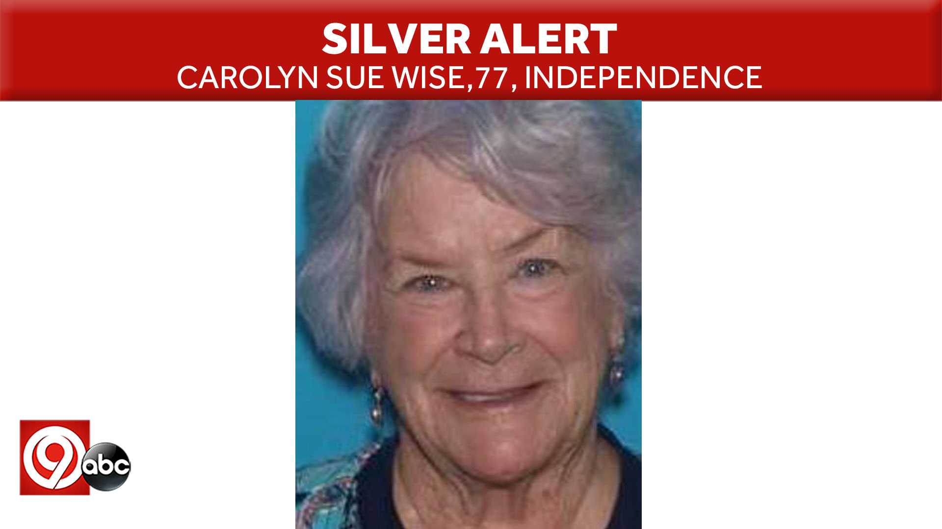 Silver Alert Cancelled For Missing 77-year-old Independence Woman