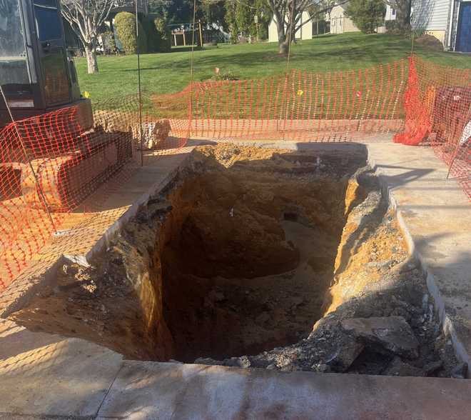 Sinkhole shuts down East Hempfield Township road