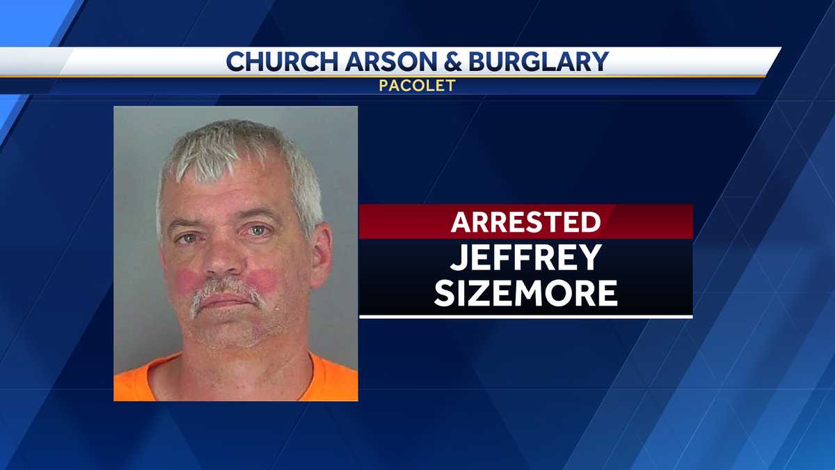Upstate man charged with arson after church fire in Pacolet, police say