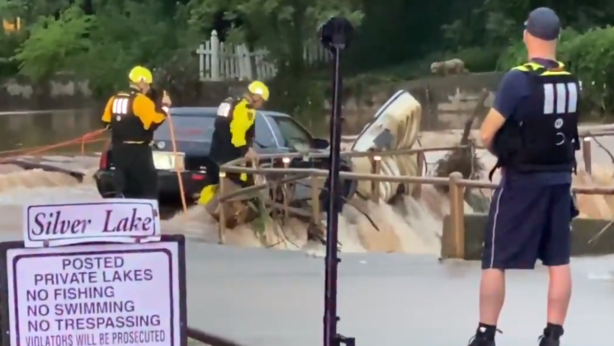 Search underway at Ski Island in OKC after car found in flood waters