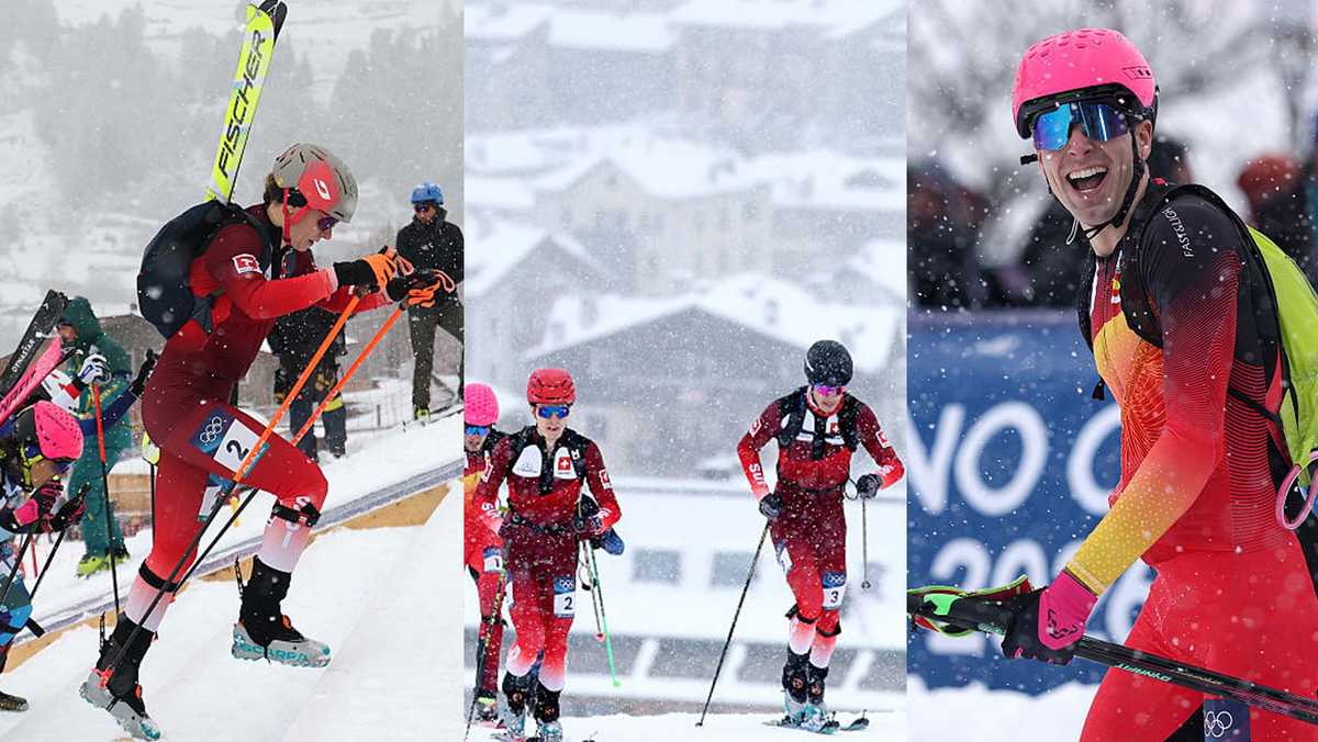 Watch: Ski mountaineering makes Olympic debut in dramatic fashion