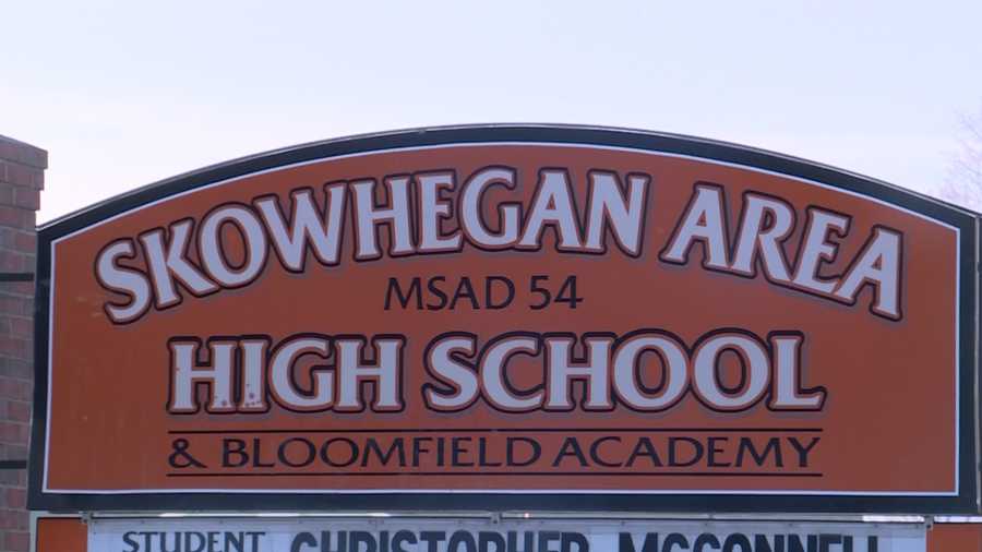 Indian mascot painted over at Skowhegan Area High School