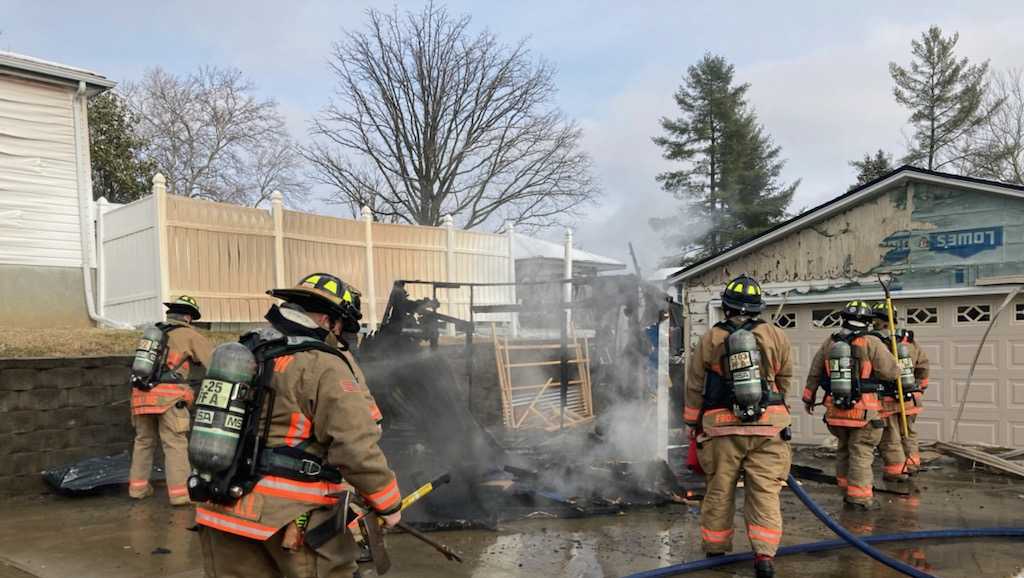 FD Explosions heard just before fire at storage pod in Colerain Township
