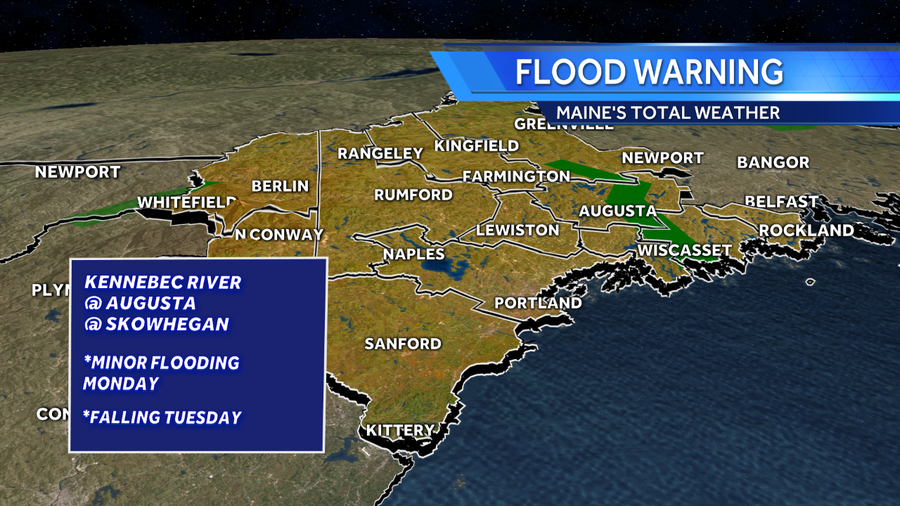 Flood warnings issued for Maine, N.H. rivers