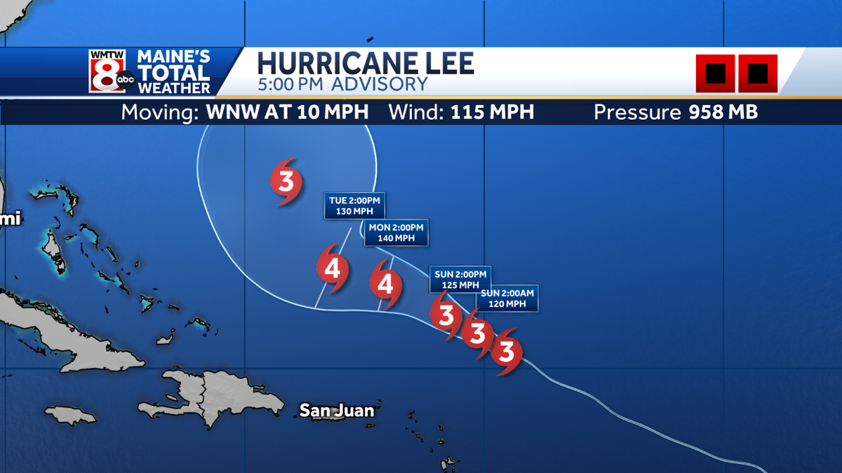 Hurricane Lee: Latest maps, spaghetti models and paths for Maine – WMTW ...
