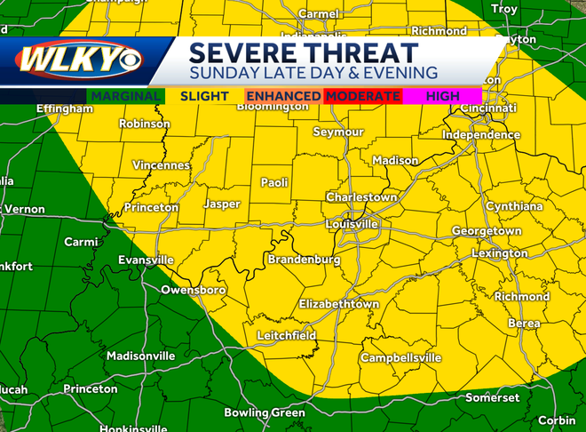 Louisville weekend weather: Rounds of rain and storms for Mother's Day ...