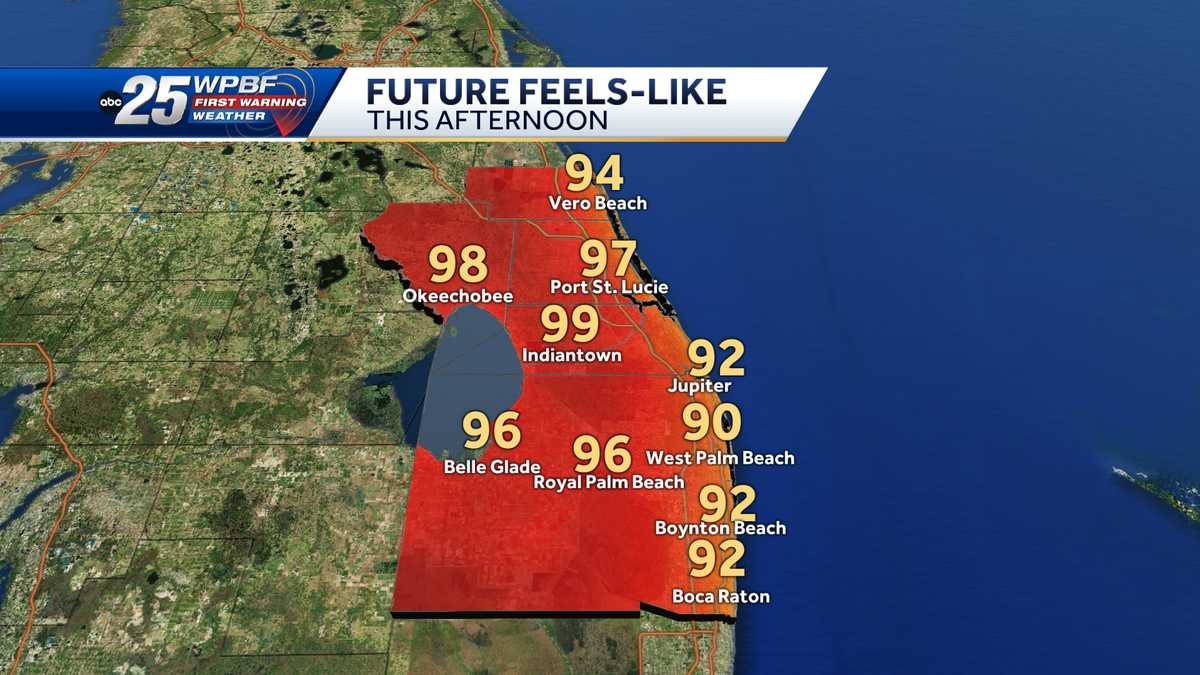 Temperatures to reach the mid-90s later this week
