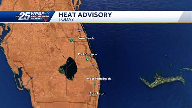 Heat advisory in effect for South Florida 