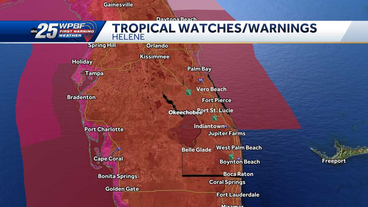 Palm Beach County, Treasure Coast and Okeechobee County now under 