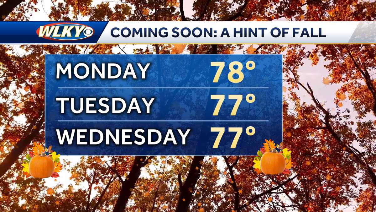 Louisville area to get a taste of fall for last week of August