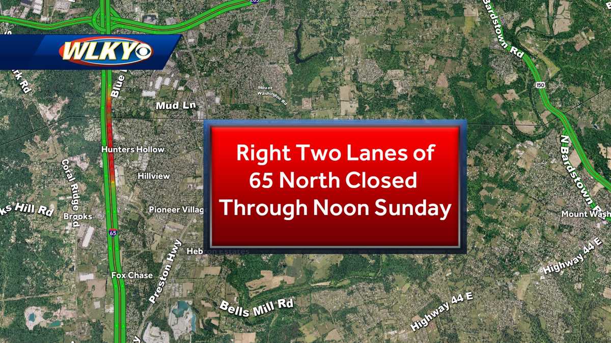 Weekend lane closures on I-65 North: What drivers need to know