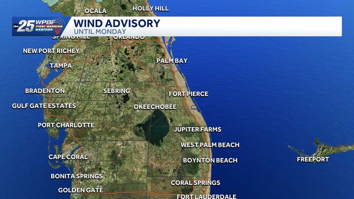 Wind Advisory in effect for the coast