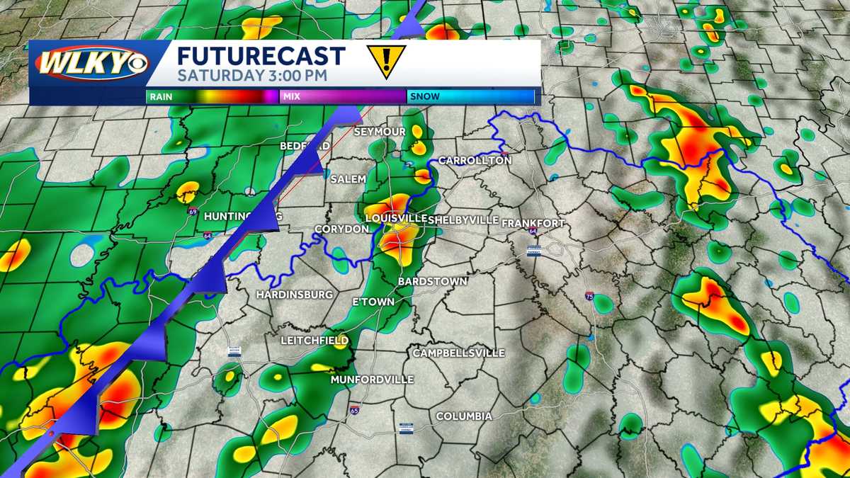 Impact weather: More showers and storms Saturday afternoon