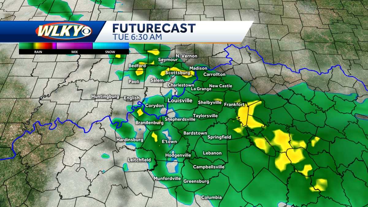 Louisville weekly weather: Seasonable temps with a few chances for showers