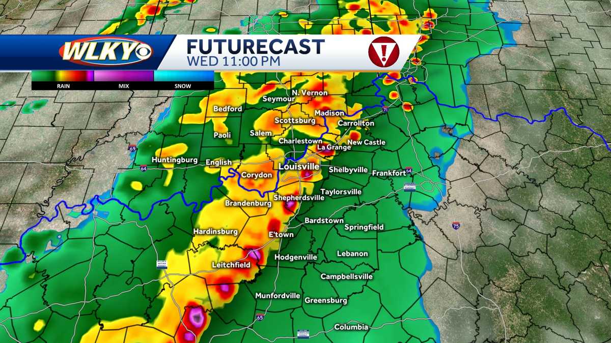 Timing out when severe storms will move in on Wednesday
