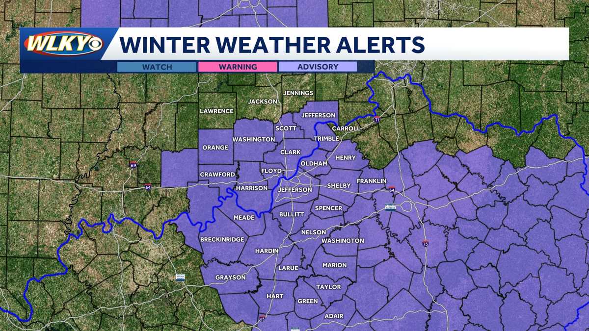 Impact weather: Winter weather advisory, light snow accumulation possible
