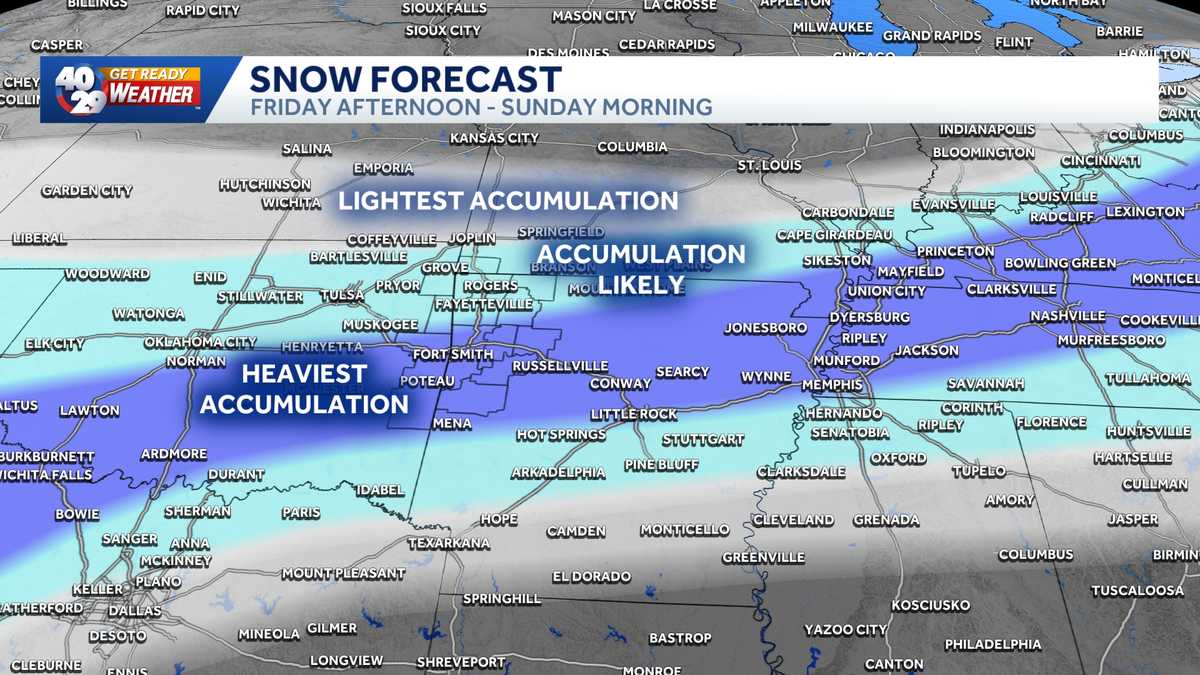 Brutally cold air and snow looking likely this weekend in Arkansas