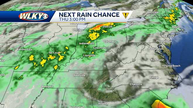 Louisville area to see Summer heat along with some storm chances