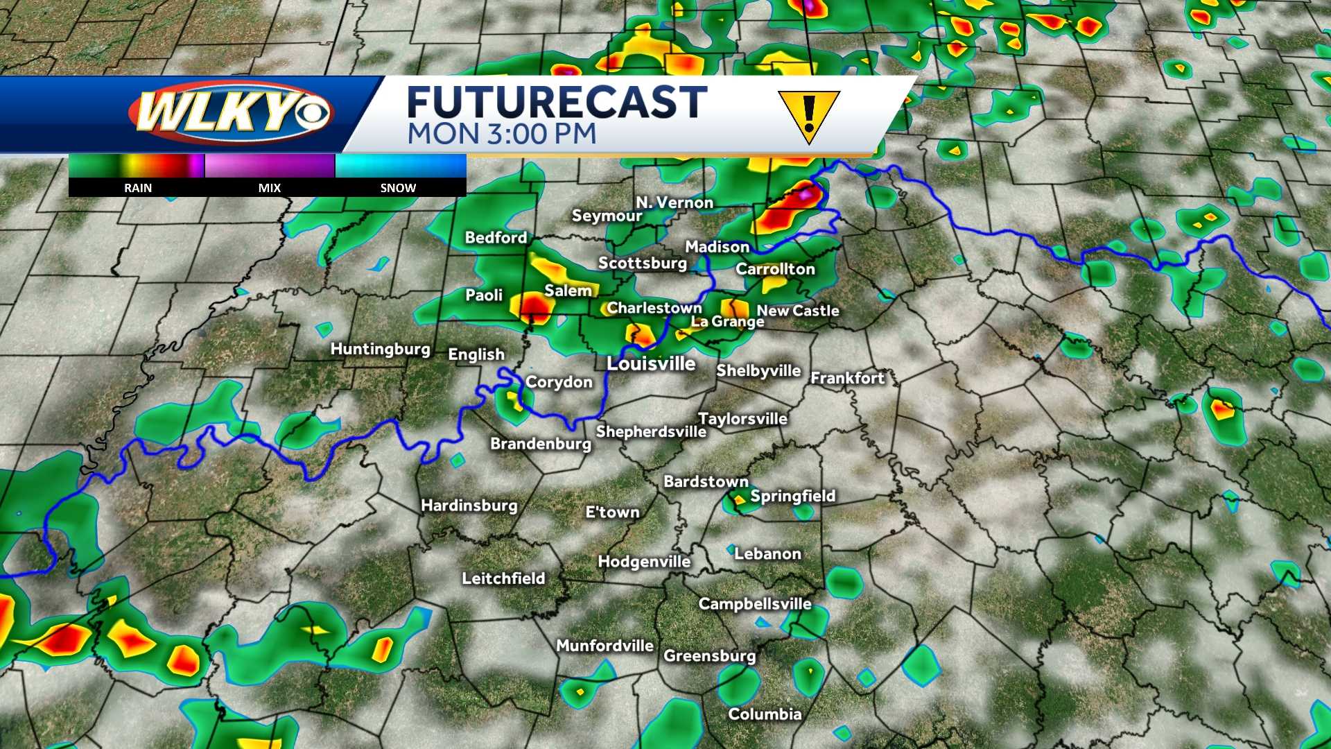 Louisville area to see scattered storms, more heat, daily rain chances ...