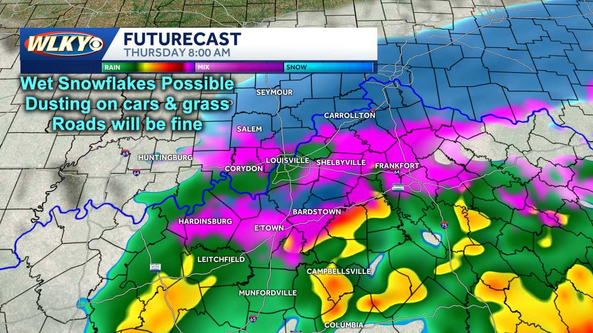 Impact weather: Light rain and snow likely Thursday morning