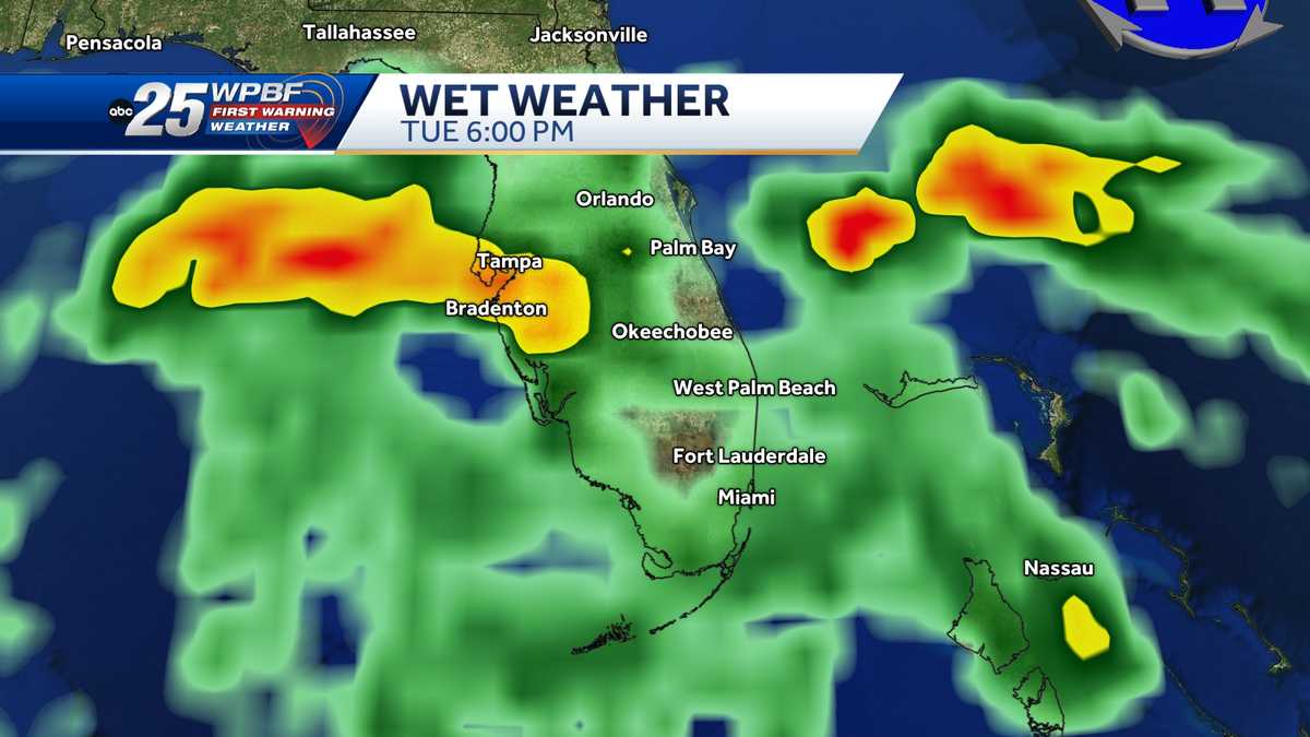 Tropical moisture increasing early next week