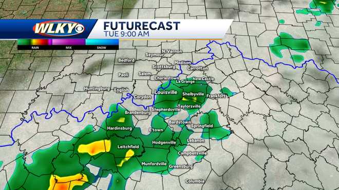 Louisville area to see daily rain, storm chances continue