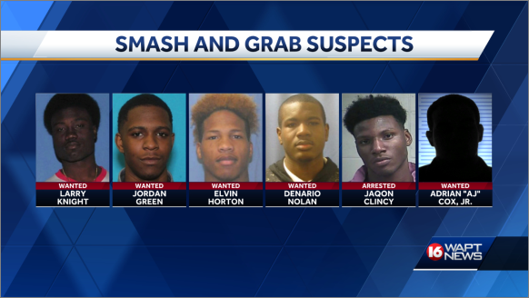 Clinton police searching for suspects involved in smash-and-grab