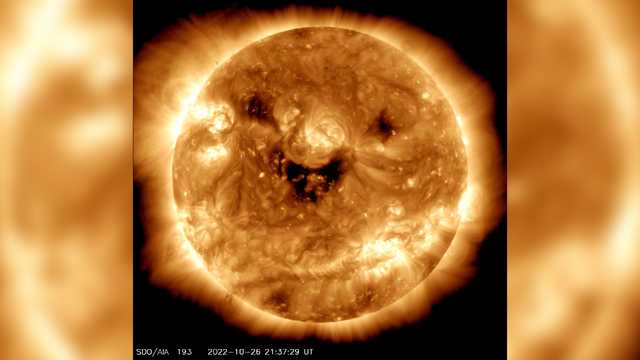 Eerie image of the sun 'smiling' captured by NASA - Vimarsana News