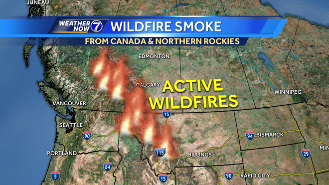 Fires from Canada, northern Rockies impacting weather in Nebraska & Iowa
