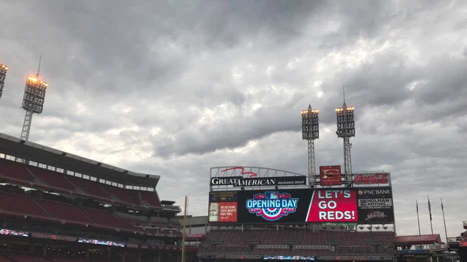 PHOTOS Behind the scenes at Cincinnati Reds Opening Day