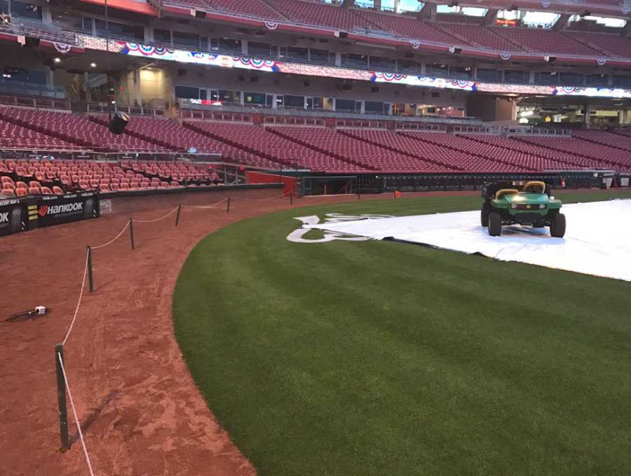 Behind the Scenes at Cincinnati Reds Opening Day