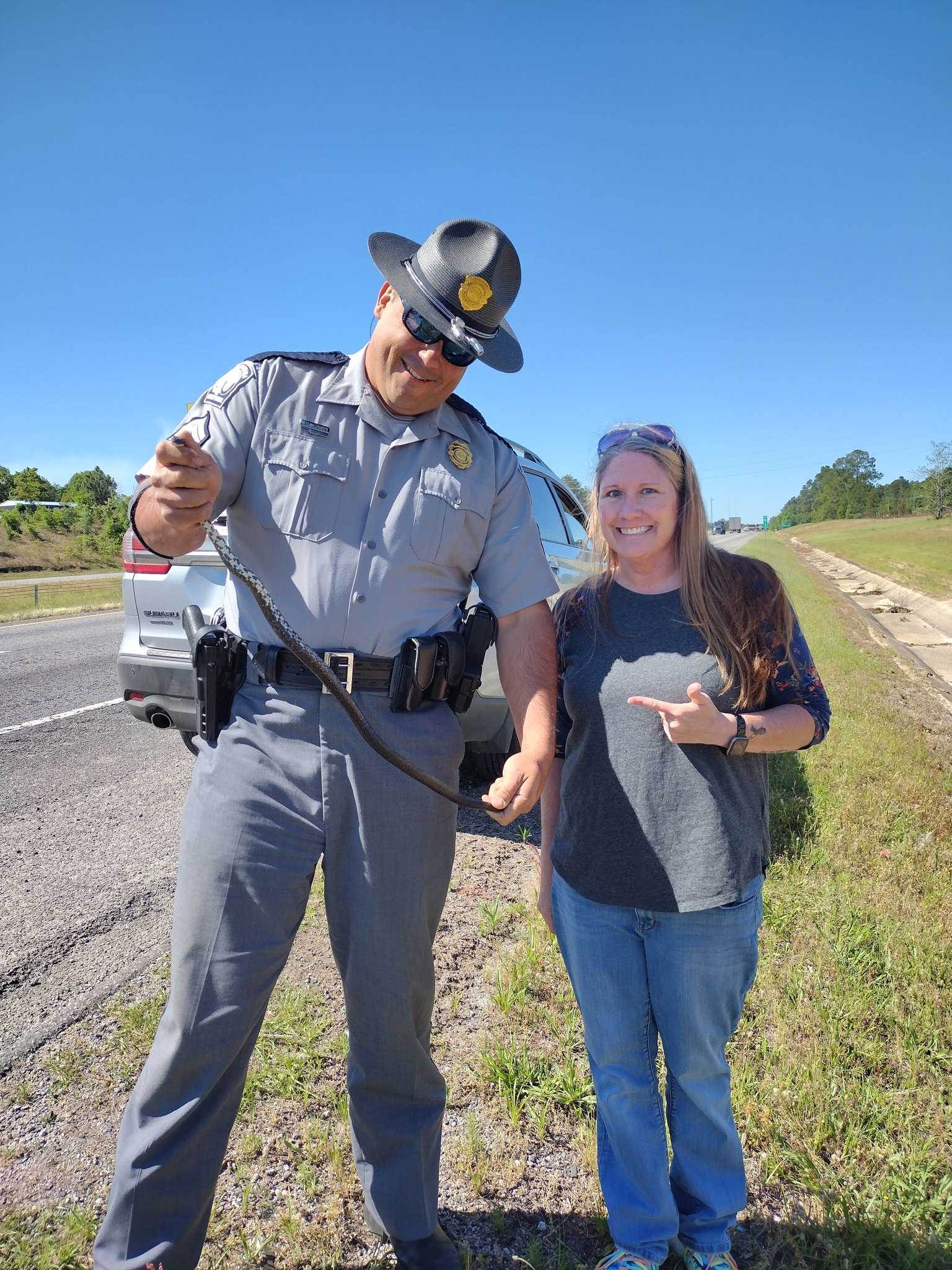 SC trooper pulls snake out of woman's car 'like it was a cute little kitten'