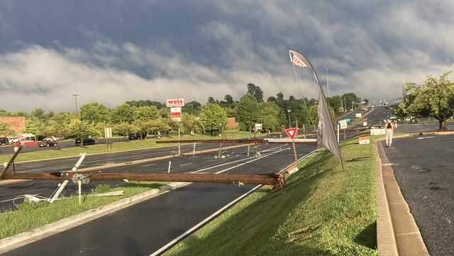 Downed poles trap cars along major Westminster road - Vimarsana News