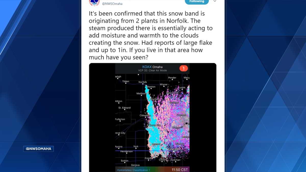 Snow way! Wait until you hear why the flakes fell west of Omaha today