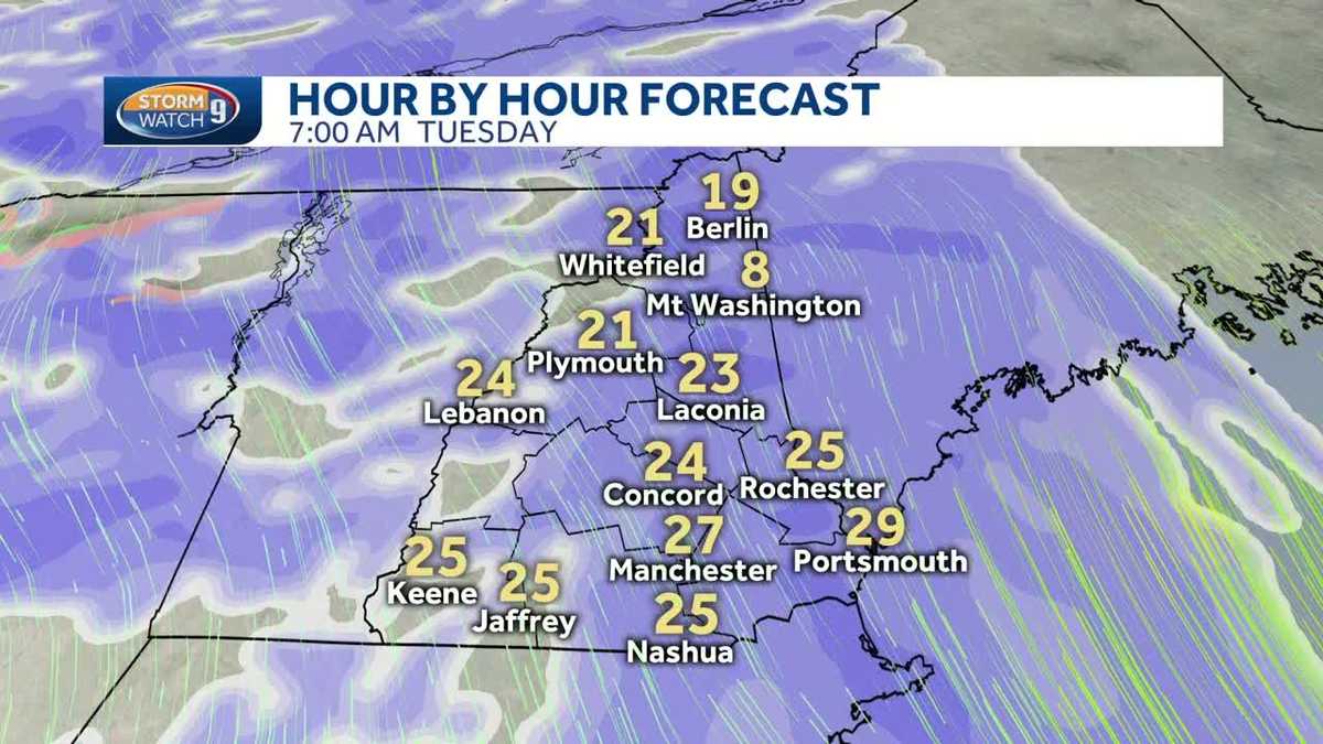 Snow arrives in NH, making for slower commute