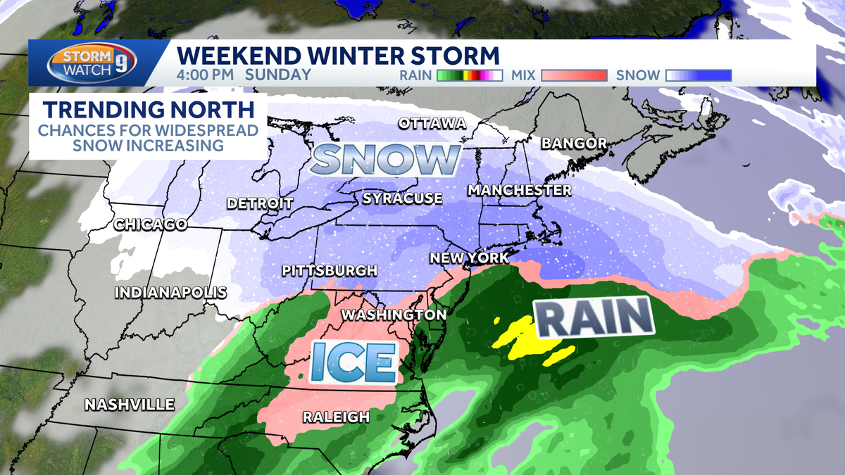 Tracking plowable snowfall for Sunday night into Monday after dangerously cold weekend