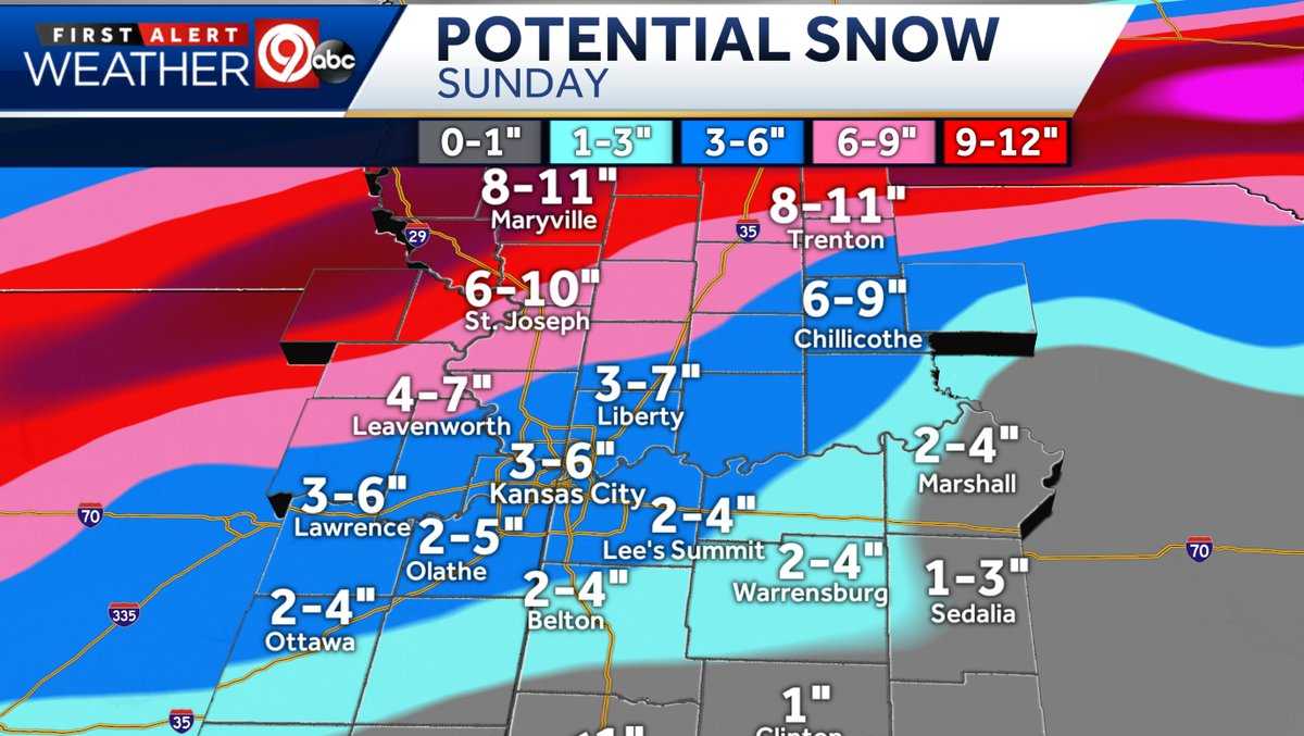 Blizzard Warning: 3 to 6 inches of snow expected in Kansas City