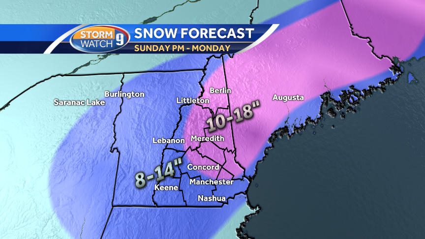 Blizzard Watch Issued For Parts Of NH As Nor'easter Intensifies