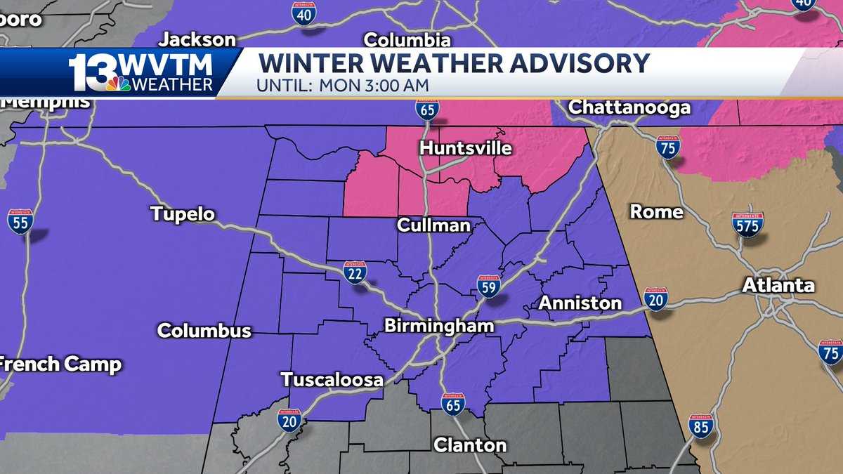 Alabama snow January 2022: Pictures, videos of winter weather 