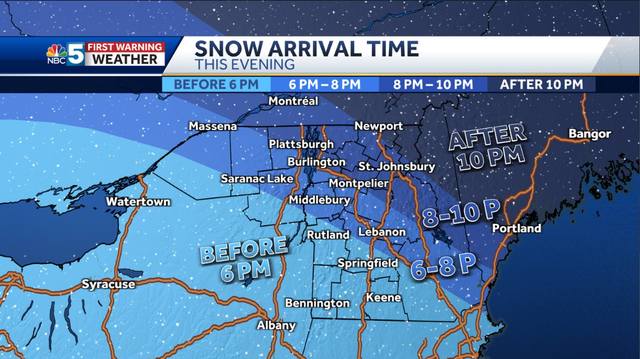 Snow to begin falling tonight in Northern New York, Vermont - Vimarsana News