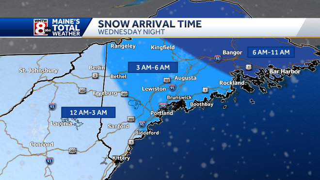 Storm to bring snow to Maine during Thursday morning commute