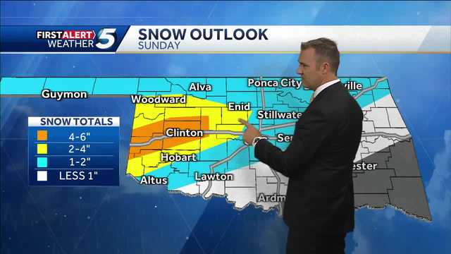 TIMELINE: Oklahoma to see rain and snow this weekend - Vimarsana News